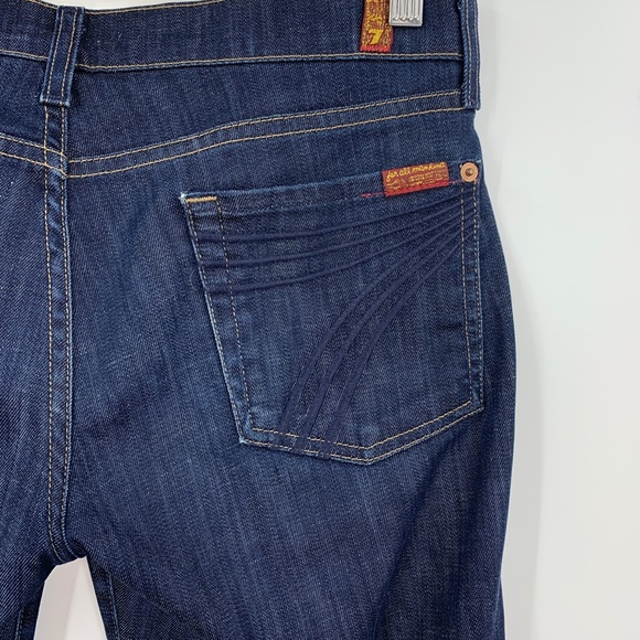 7 For All Mankind Crop Dojo Trouser Capri Sz 28 - Picture 5 of 10